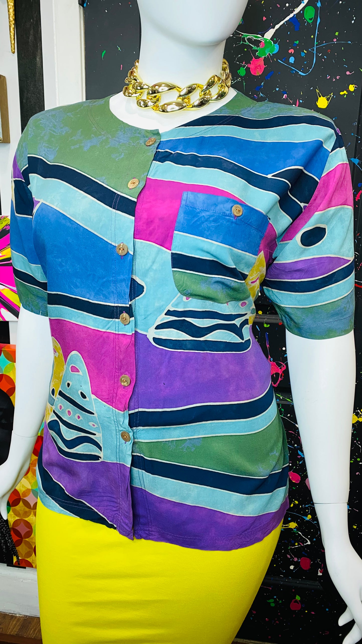 Vintage Abstract Blouse (18)