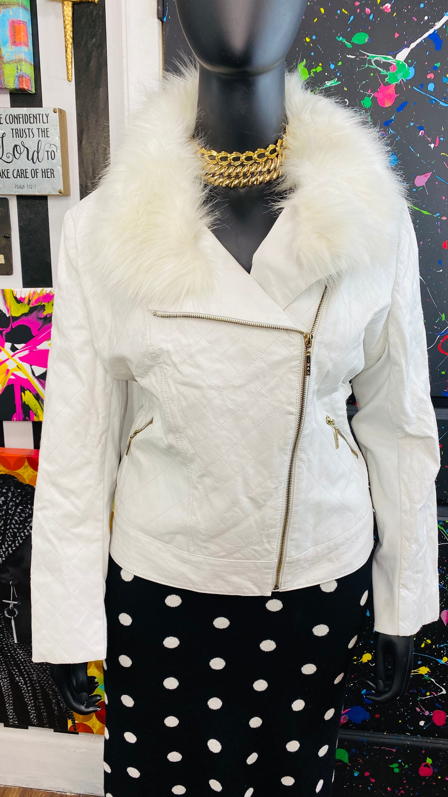 Vintage White Genuine Leather Jacket (18)