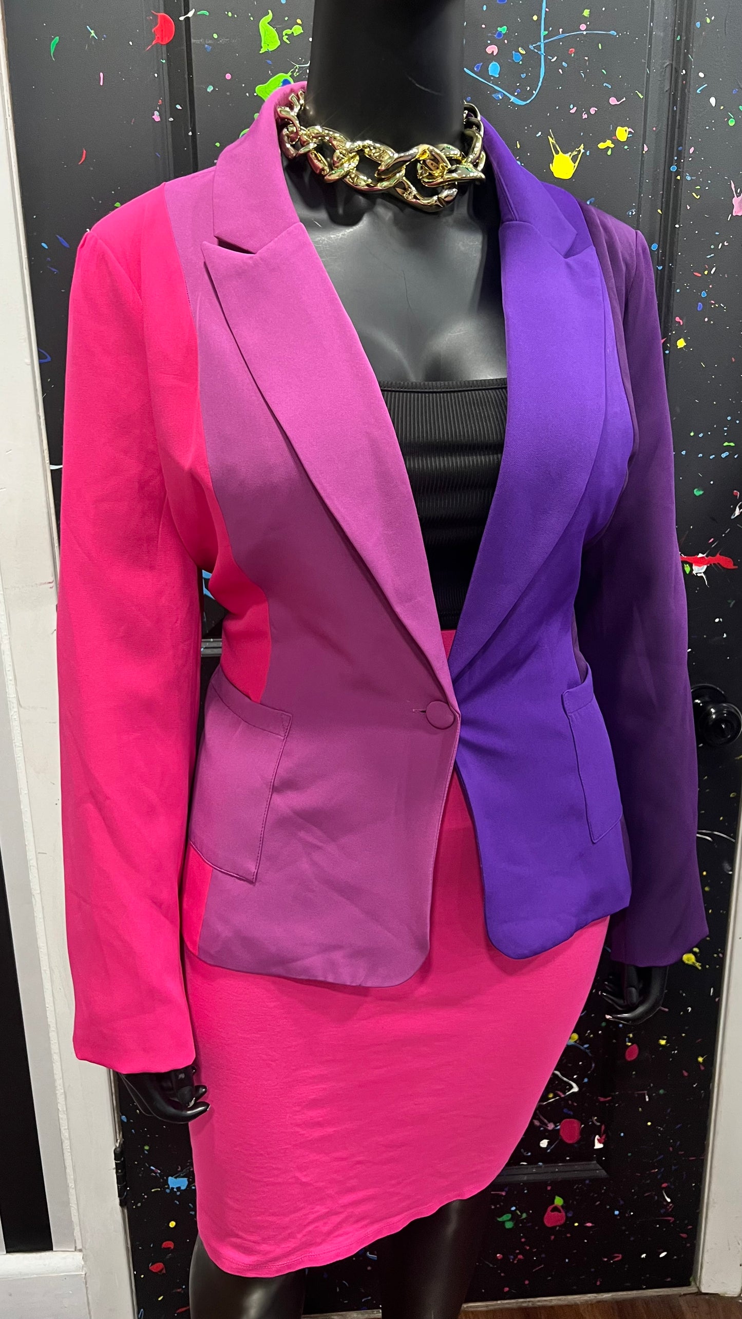 Ombré & Color Block Blazer (18)