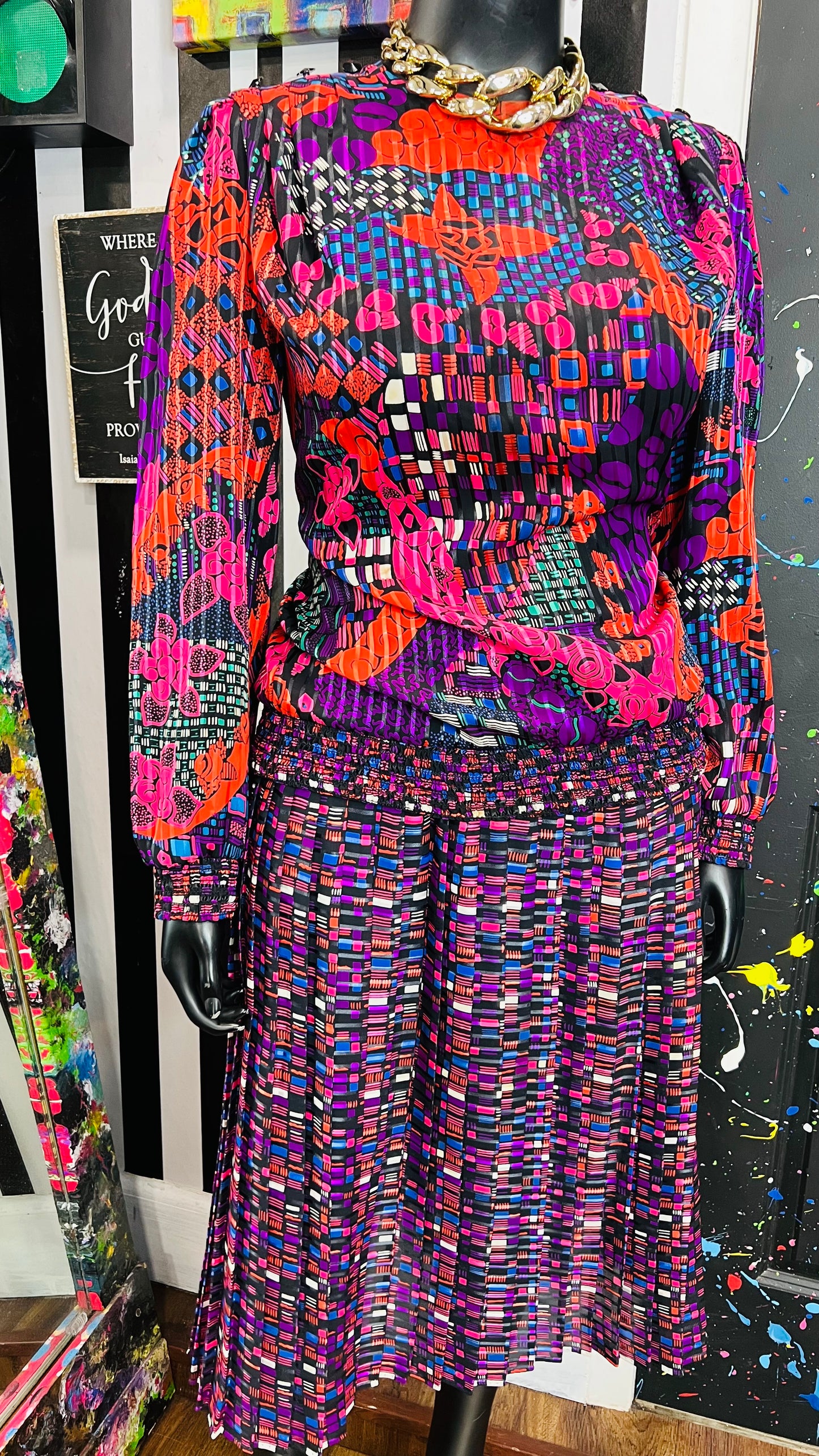 Vintage Jo Hanna York Skirt Set (14)