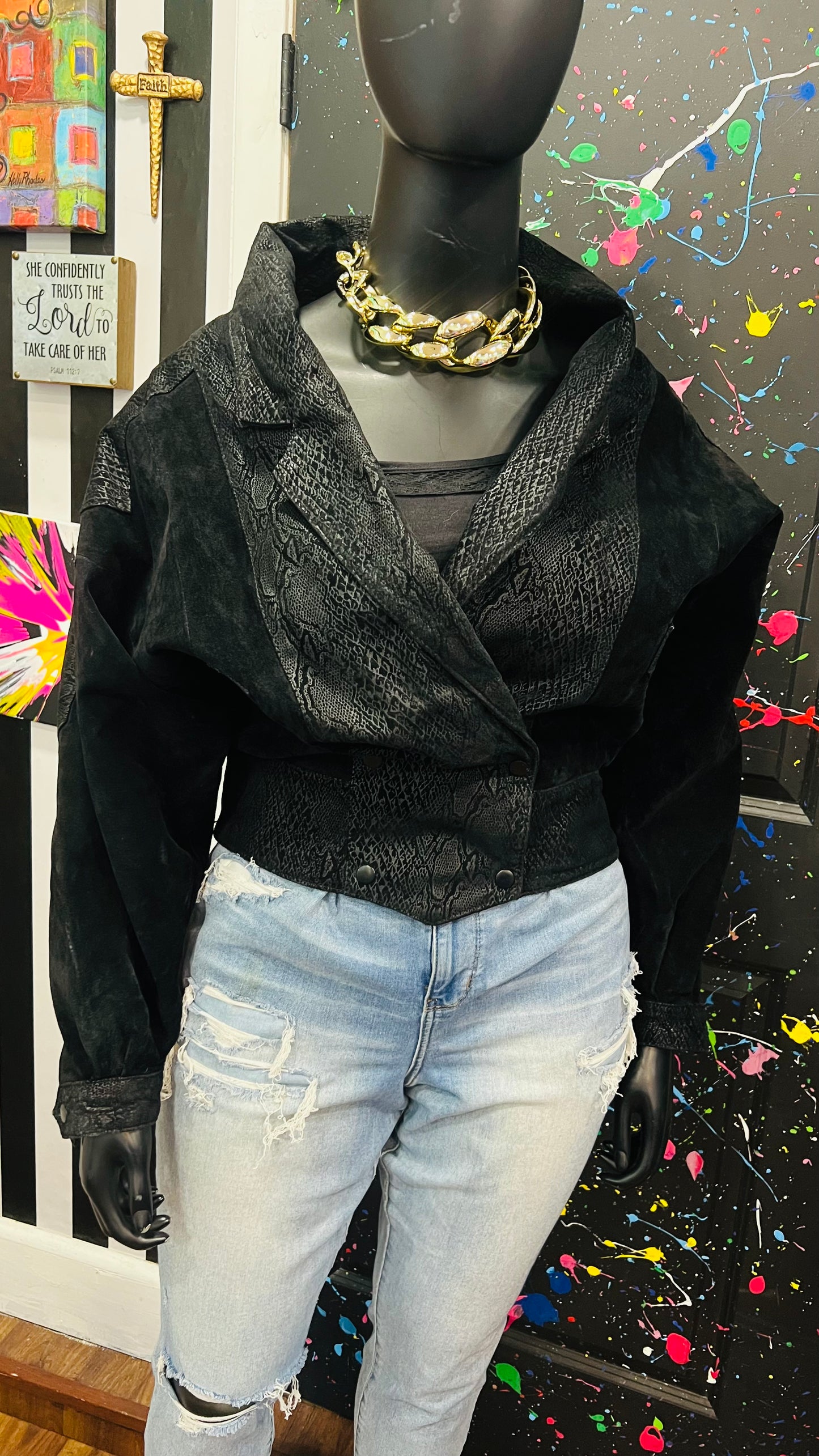 Vintage Genuine Suede Leather G III Jacket (16)