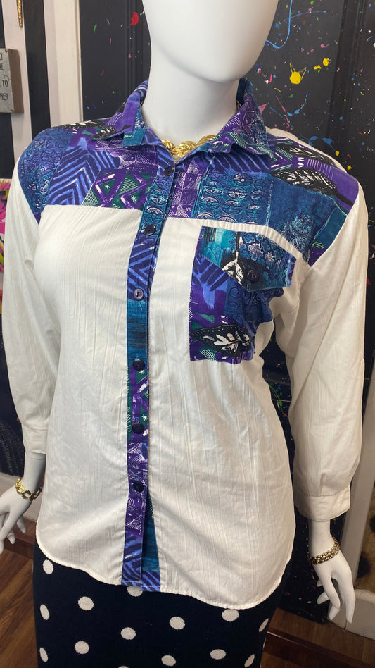 Vintage Abstract Blouse (18)