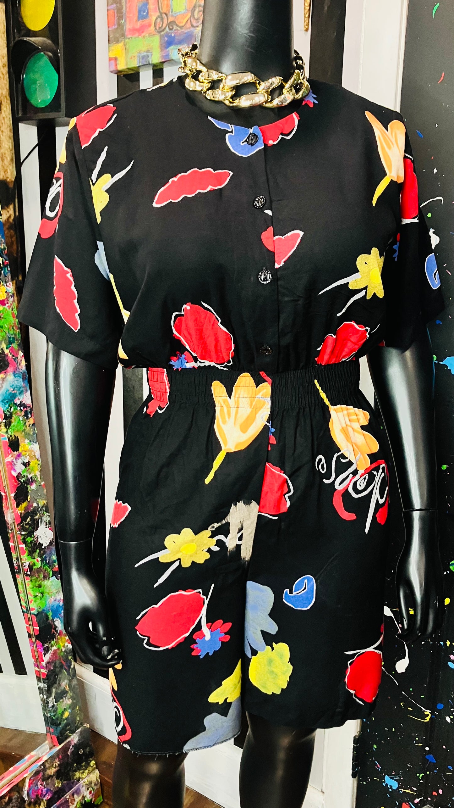 Vintage Floral Rayon Romper (16)