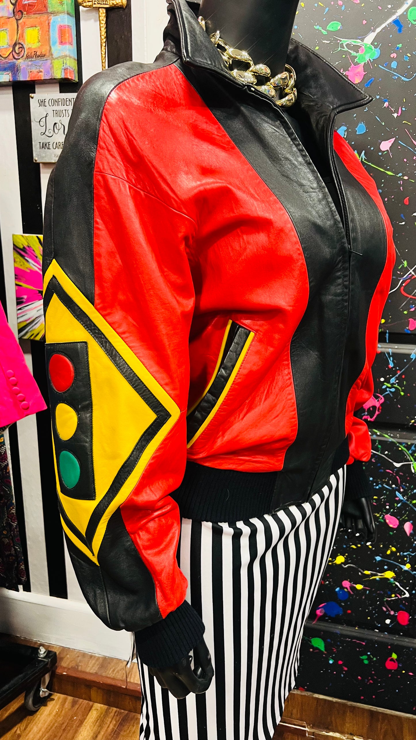 Vintage Genuine Leather *BUTTERY SOFT* Stop Light Jacket (18) *KC