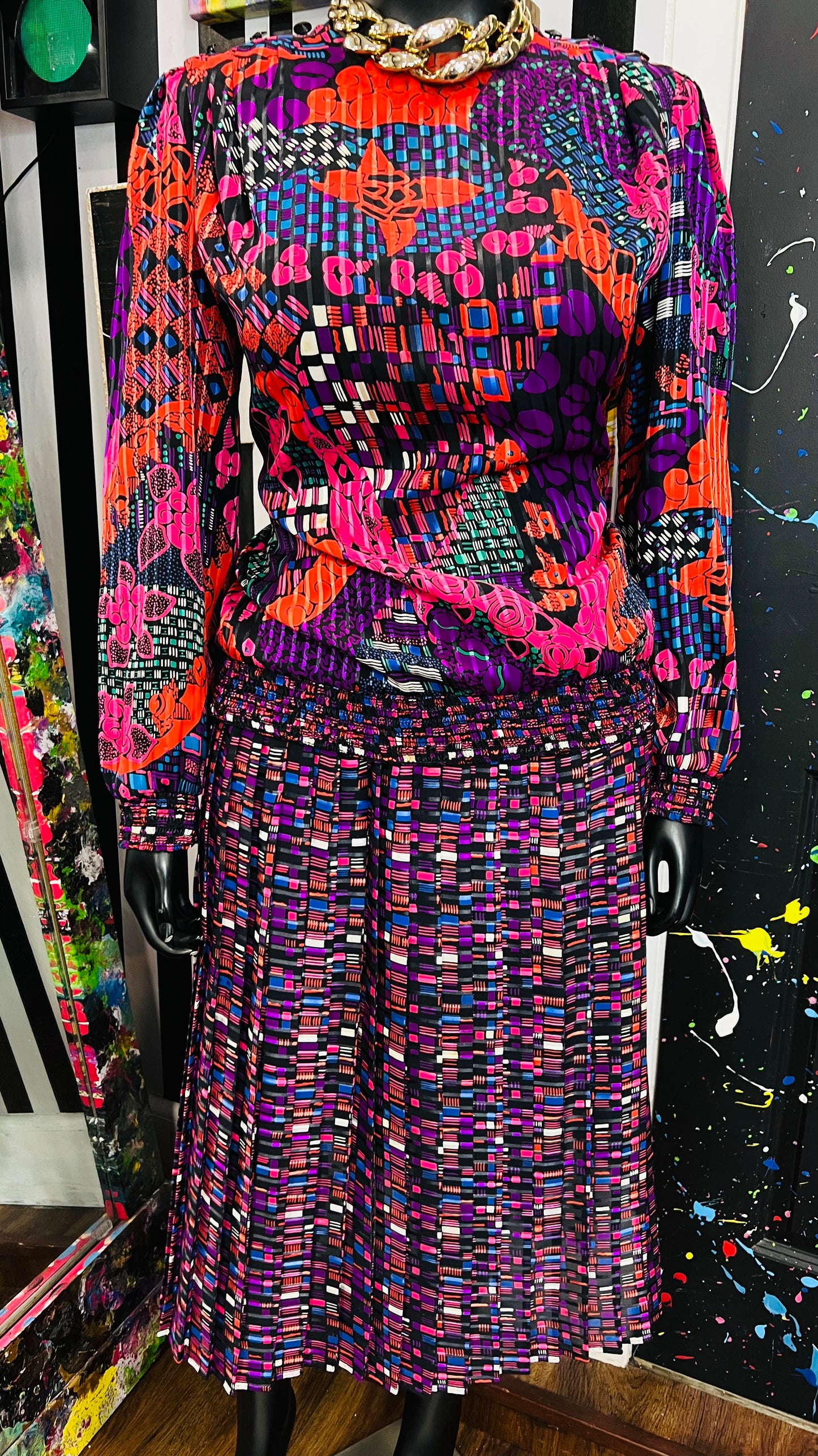 Vintage Jo Hanna York Skirt Set (14)