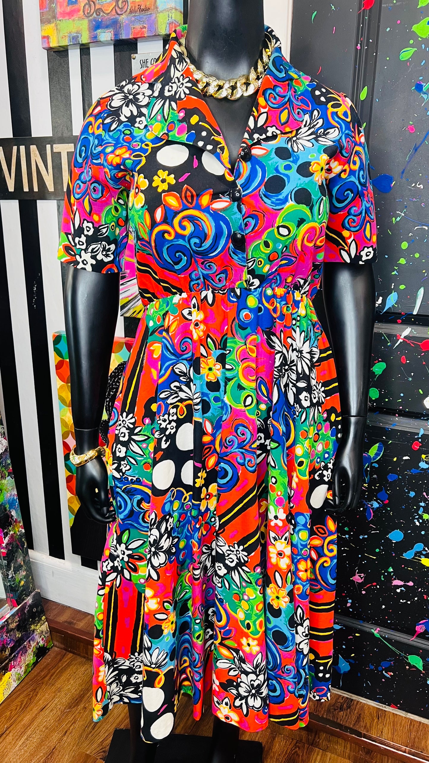 Vintage Abstract 80’s/90’s Dress (12)