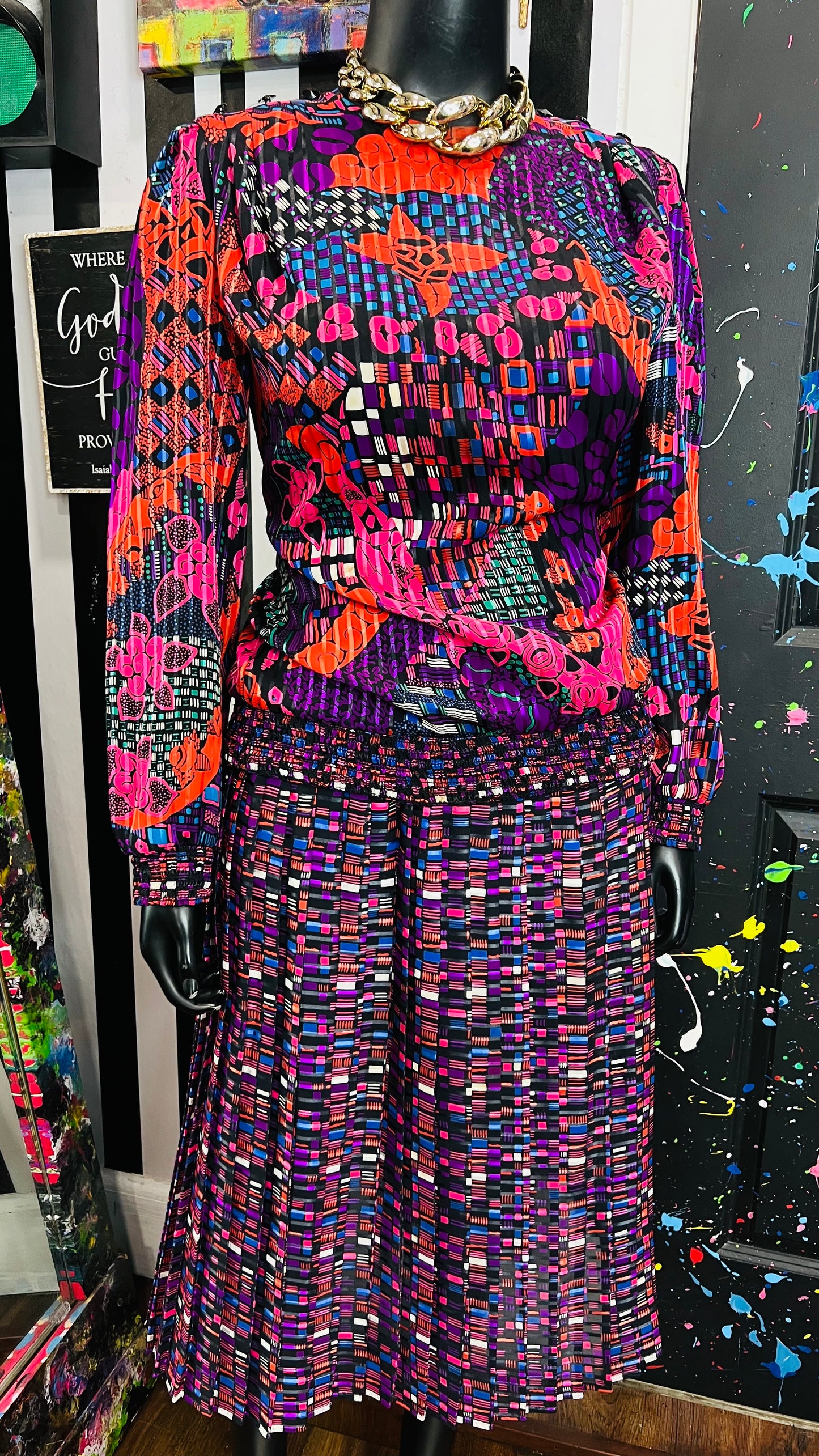 Vintage Jo Hanna York Skirt Set (14)