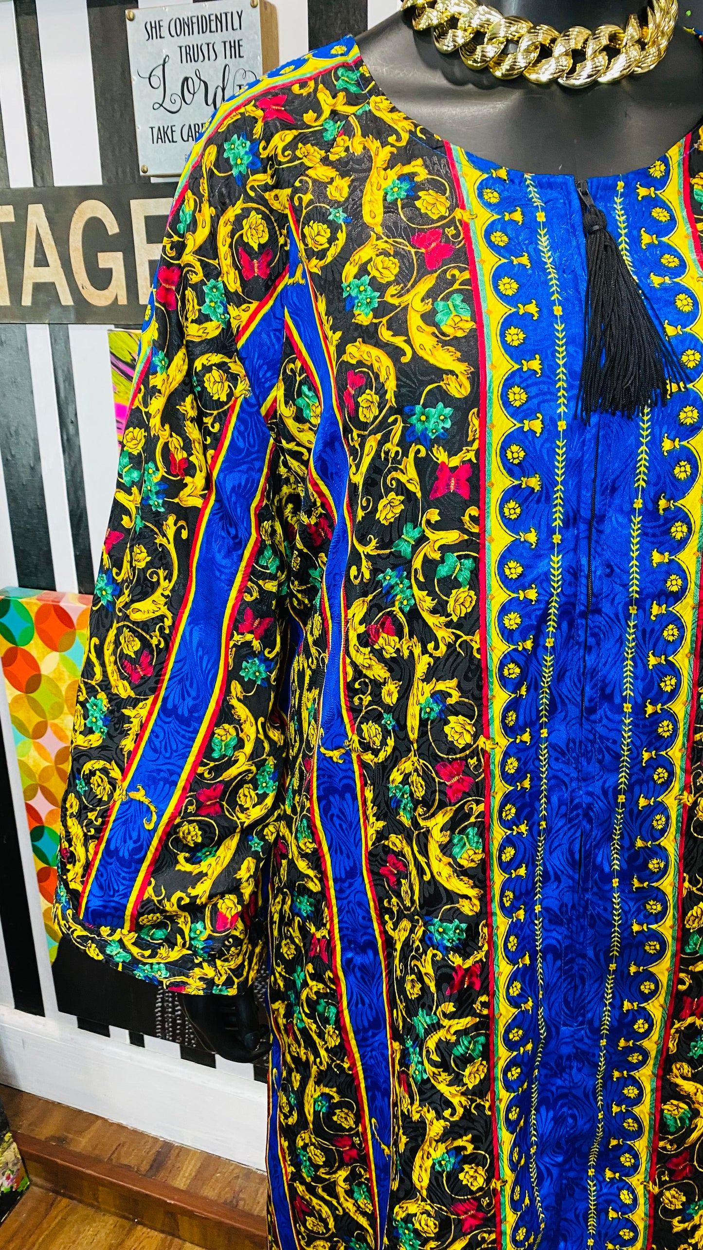 Vintage Tassle Zipper Gown (OS)