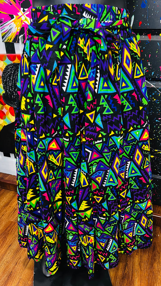 100% Cotton 90’s Print Skirt- New w/ Tags (OS)