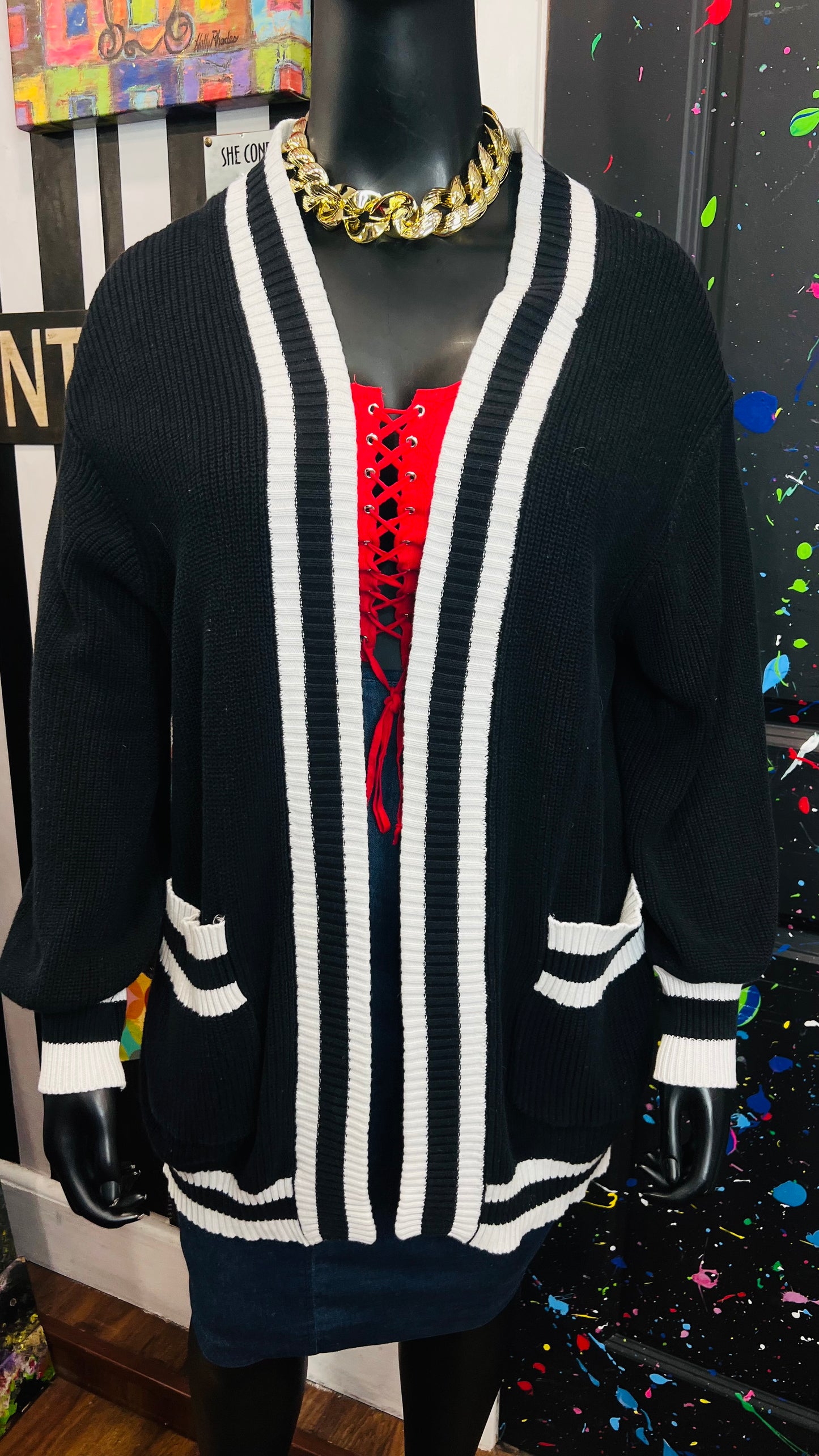 Black & White Cardigan (22)