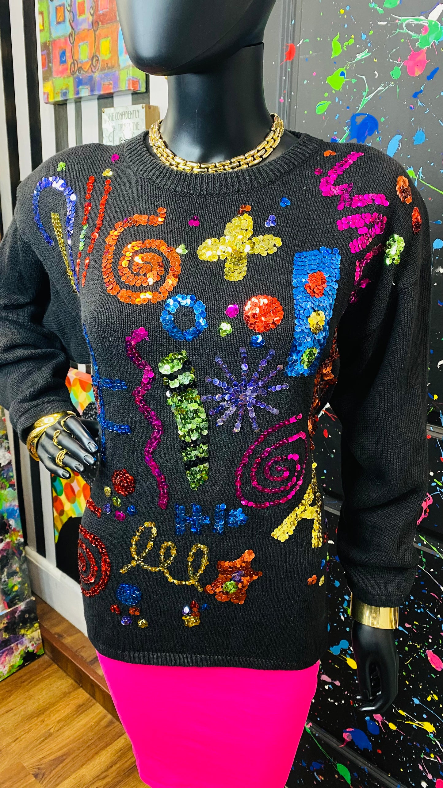 Vintage Sequin Sweater (14)