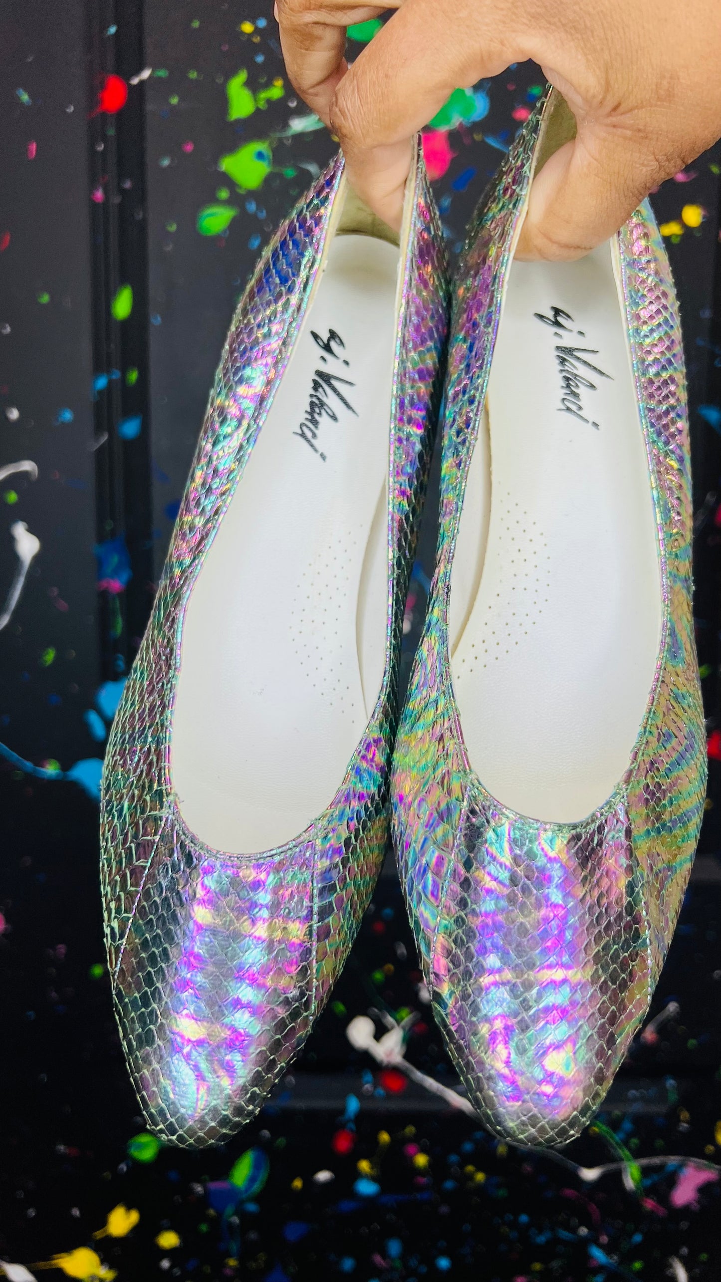 Vintage Holographic Heels- New w/Out Tags (10)