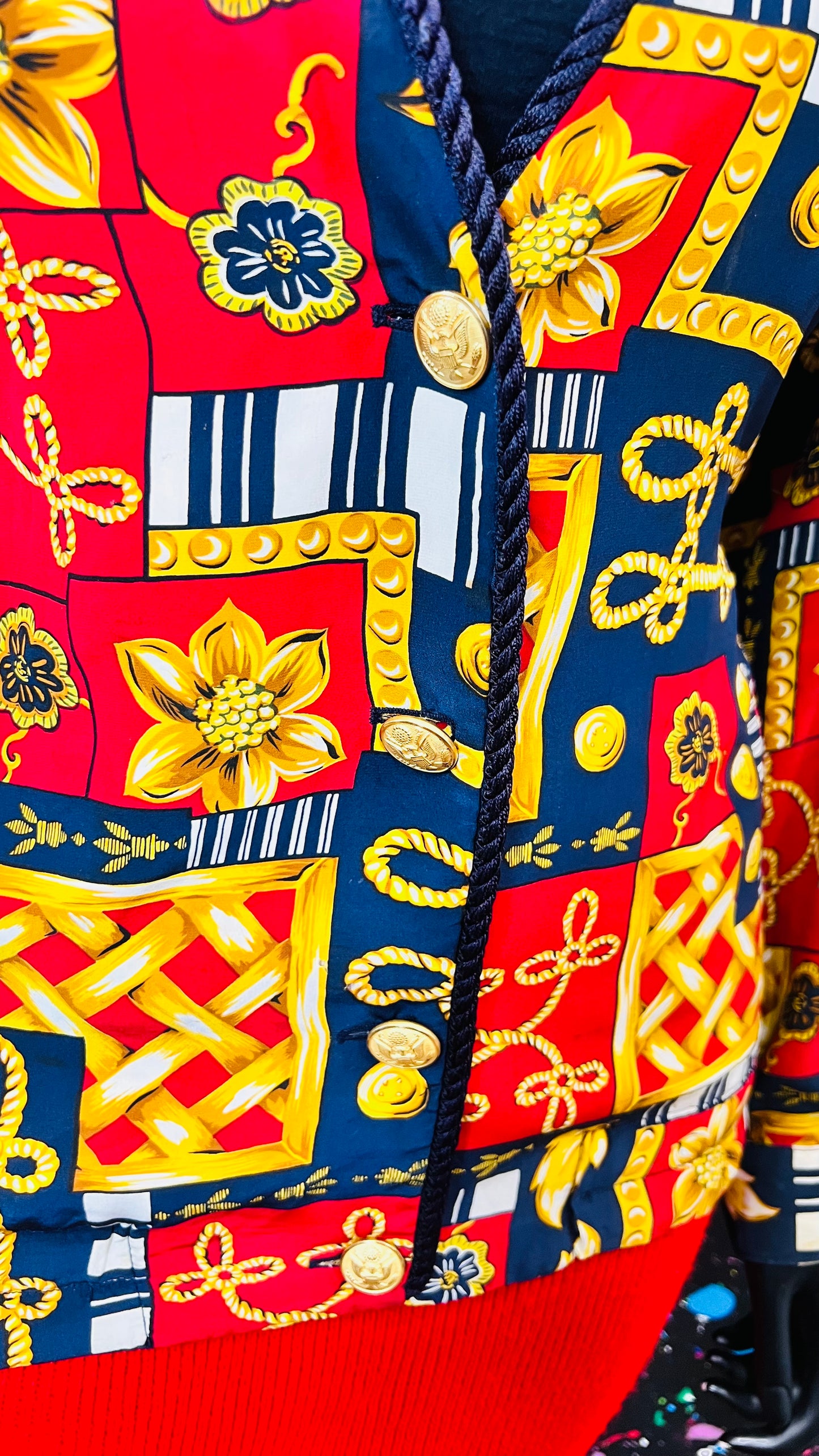 Vintage Nautical Print Blazer (24)