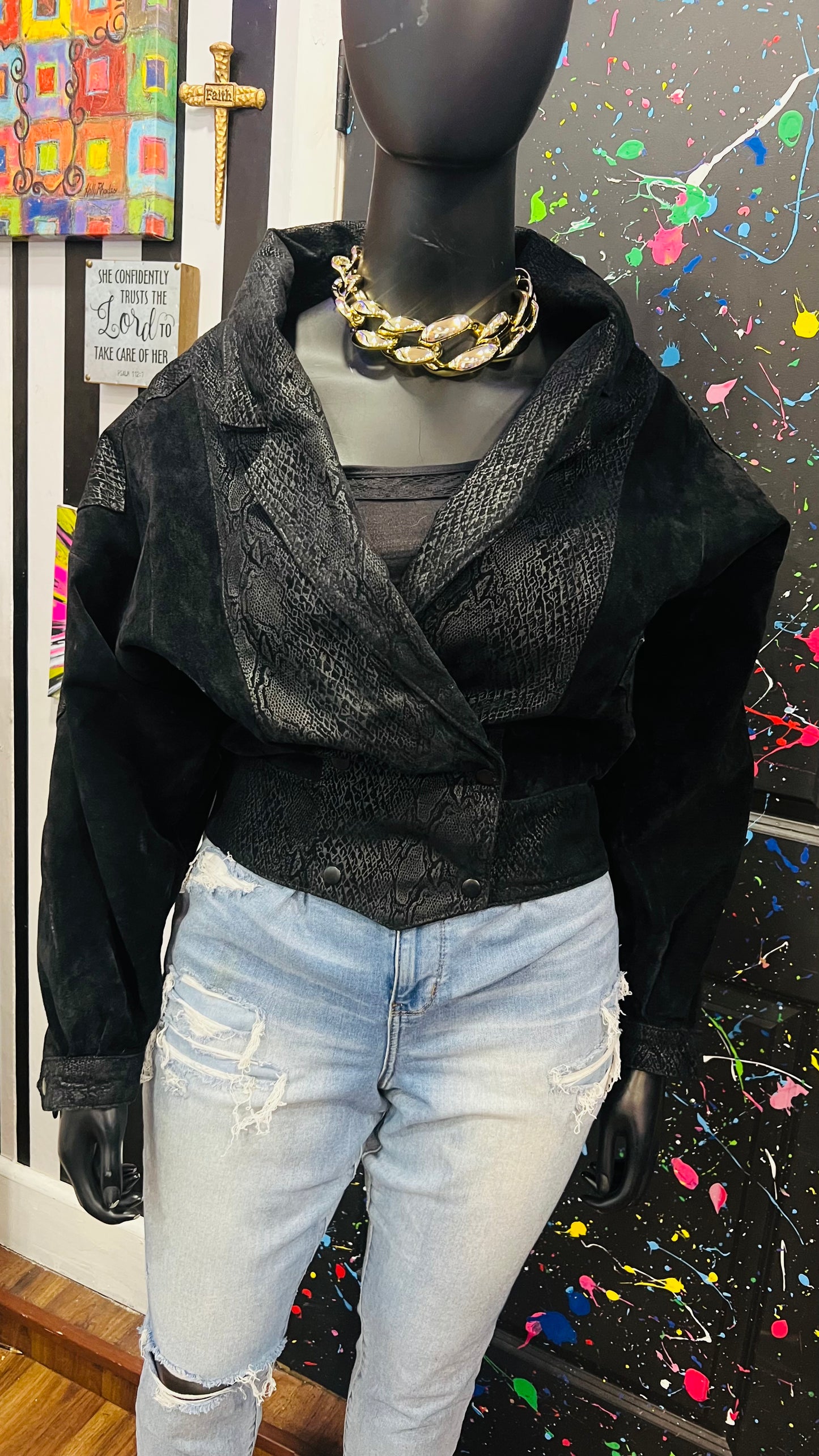 Vintage Genuine Suede Leather G III Jacket (16)