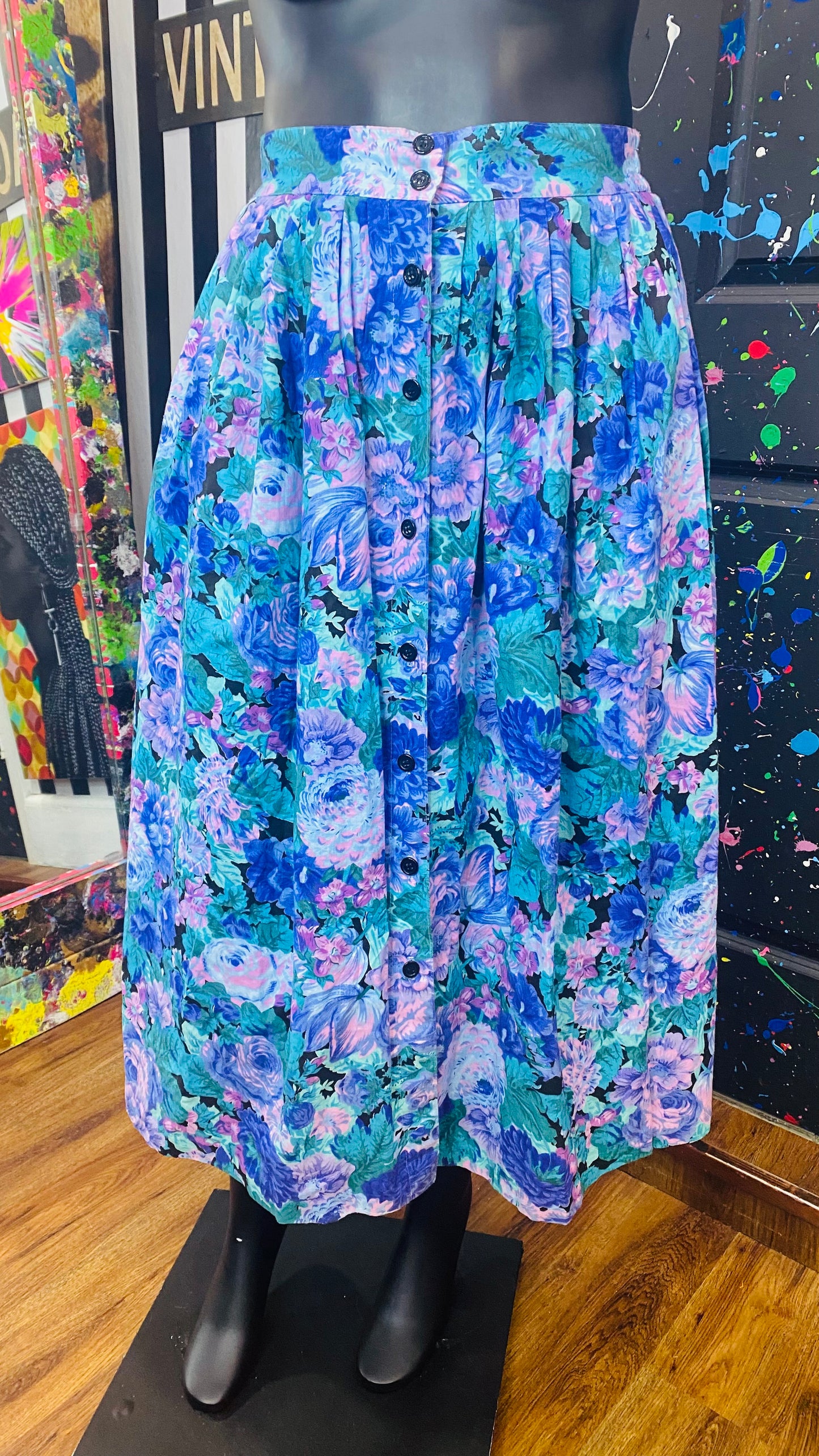 Vintage Floral Skirt (16)