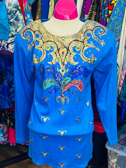 Vintage Blue Blouse