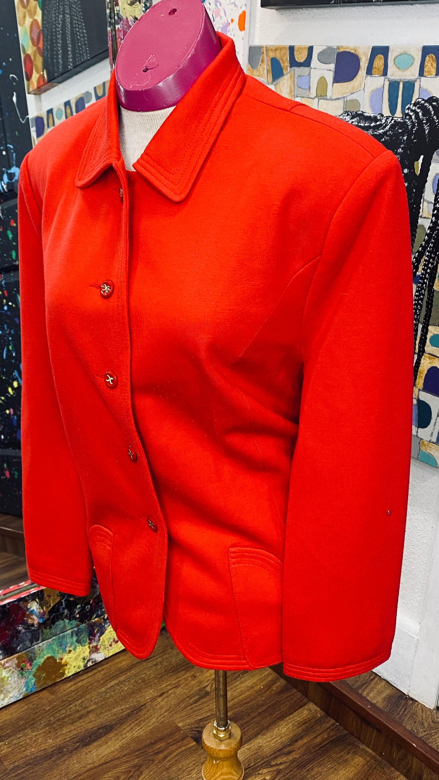 Vintage Red Blazer