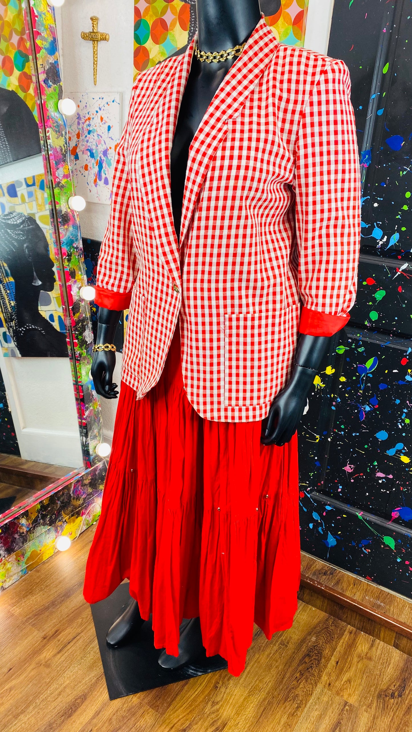 Vintage 2 Piece Skirt Set