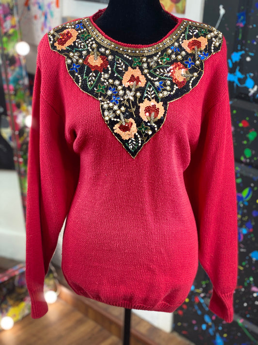 Vintage Sequins Sweater