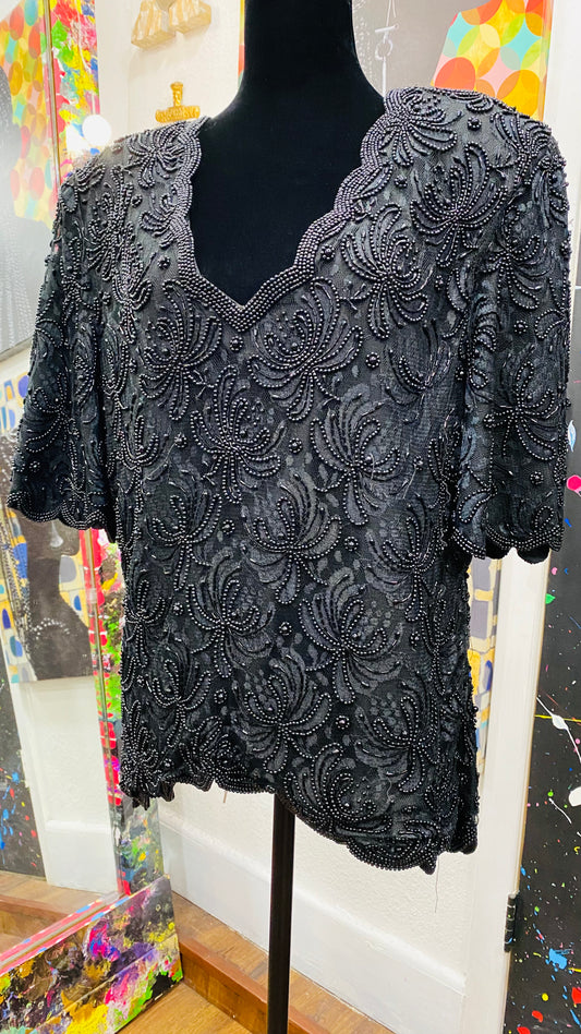 Vintage Sequin Blouse