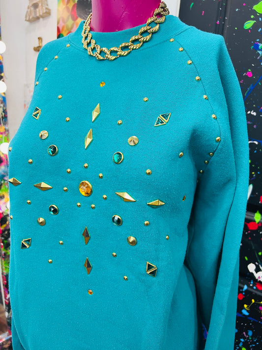 Vintage Jeweled Sweatshirt