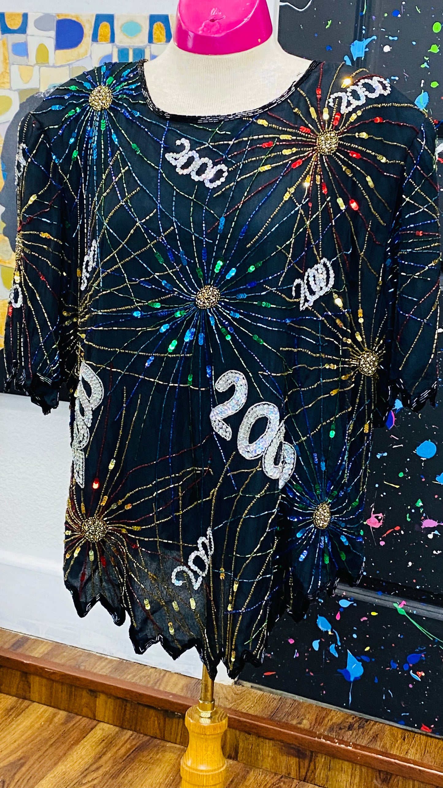 Vintage Sequin Blouse