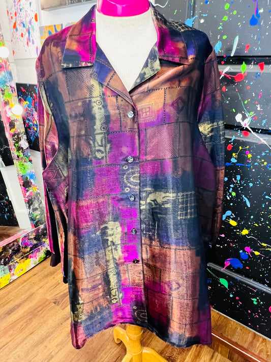 100% Silk Vintage Blouse