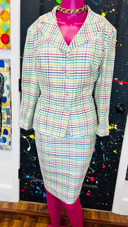 Vintage 100% Silk Suit