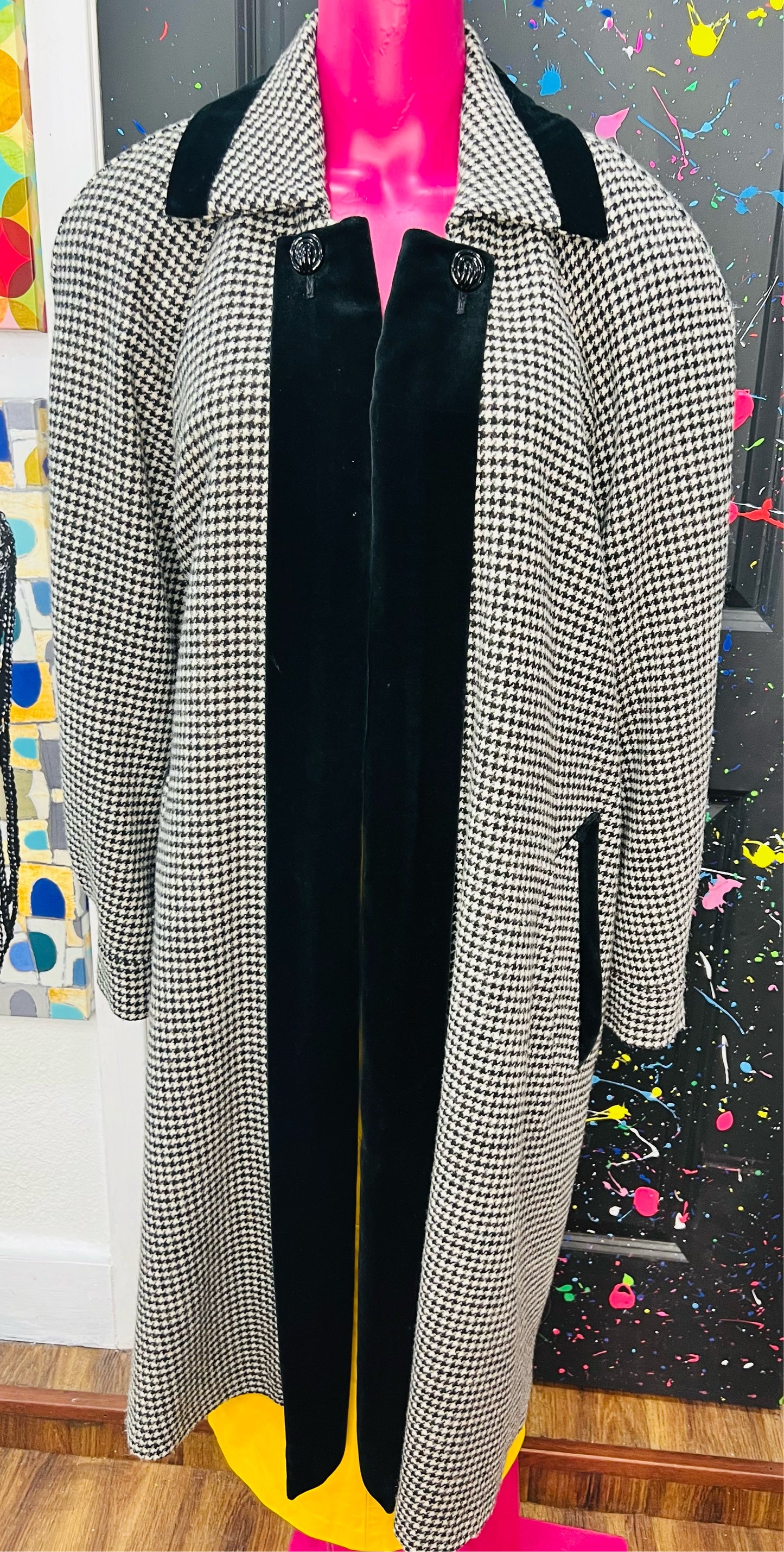 Pure Wool HoundsTooth Trench