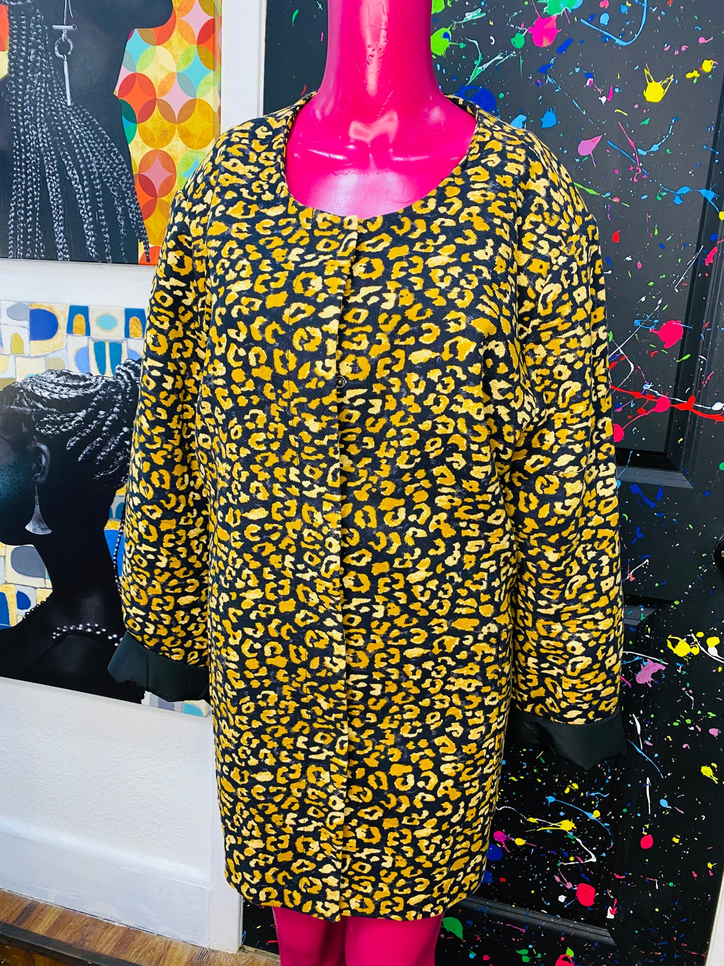 Cheetah Print Coat