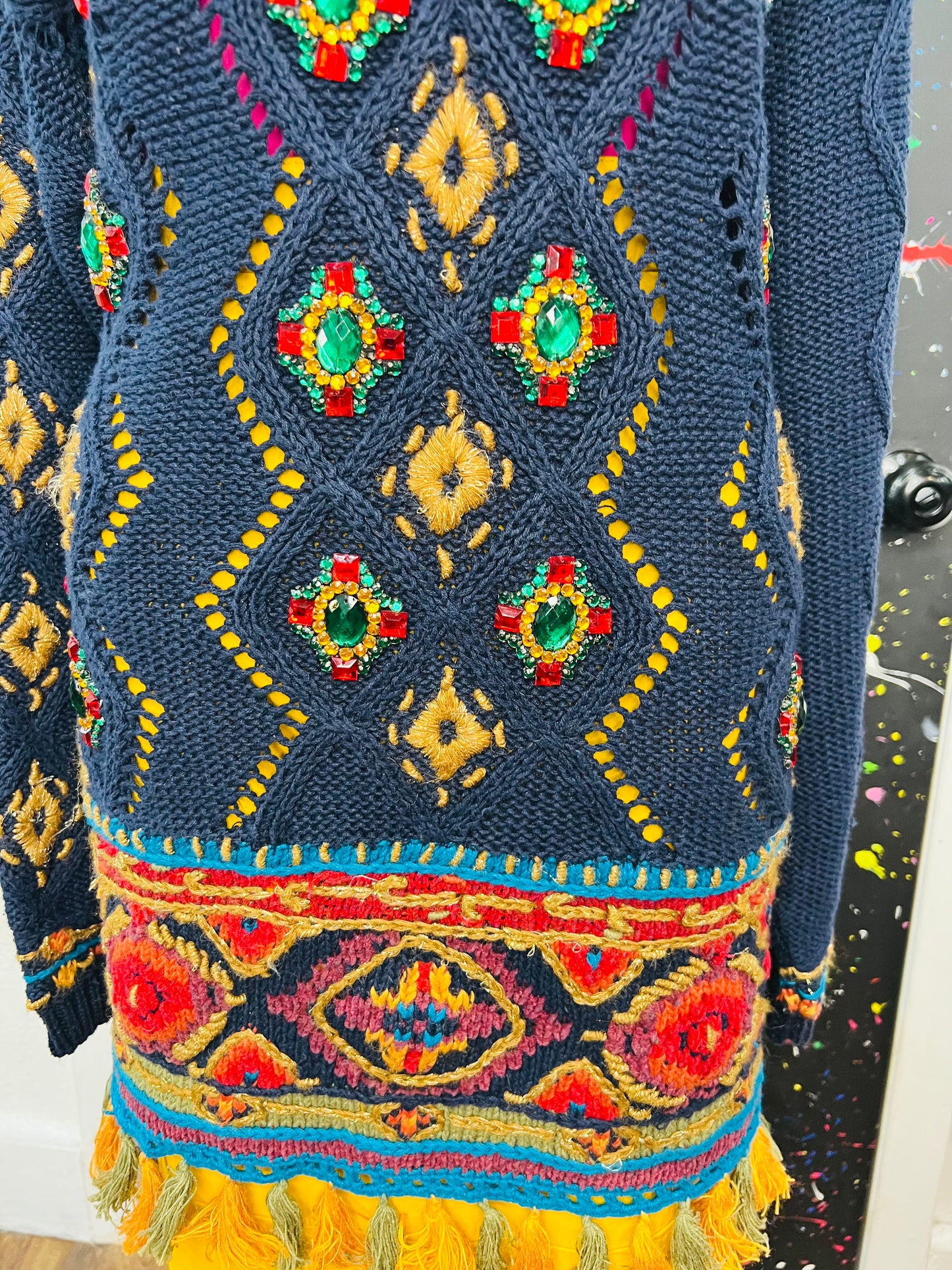 Vintage Cedars Sweater Jeweled