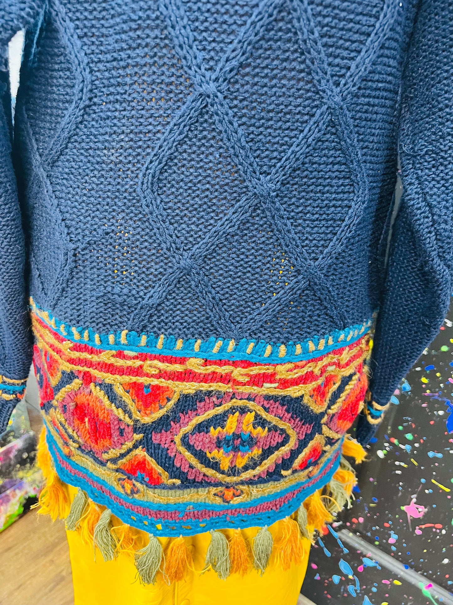 Vintage Cedars Sweater Jeweled