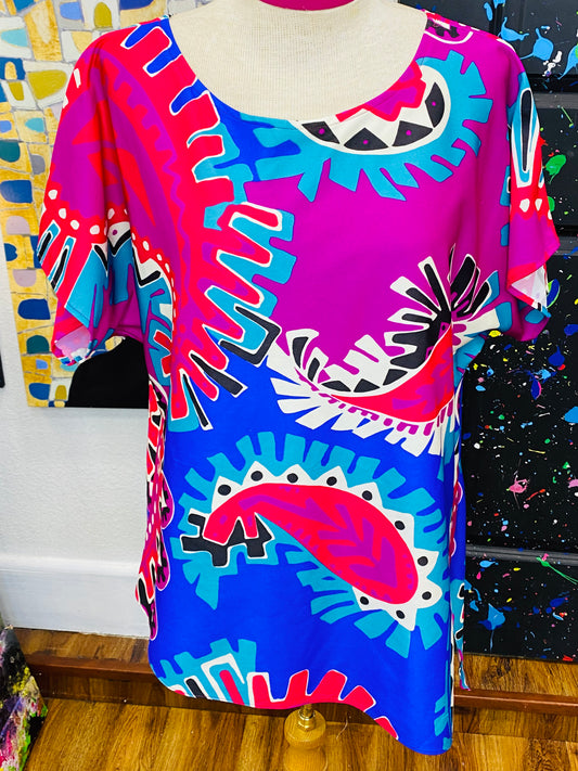 Vintage Vibrant Blouse