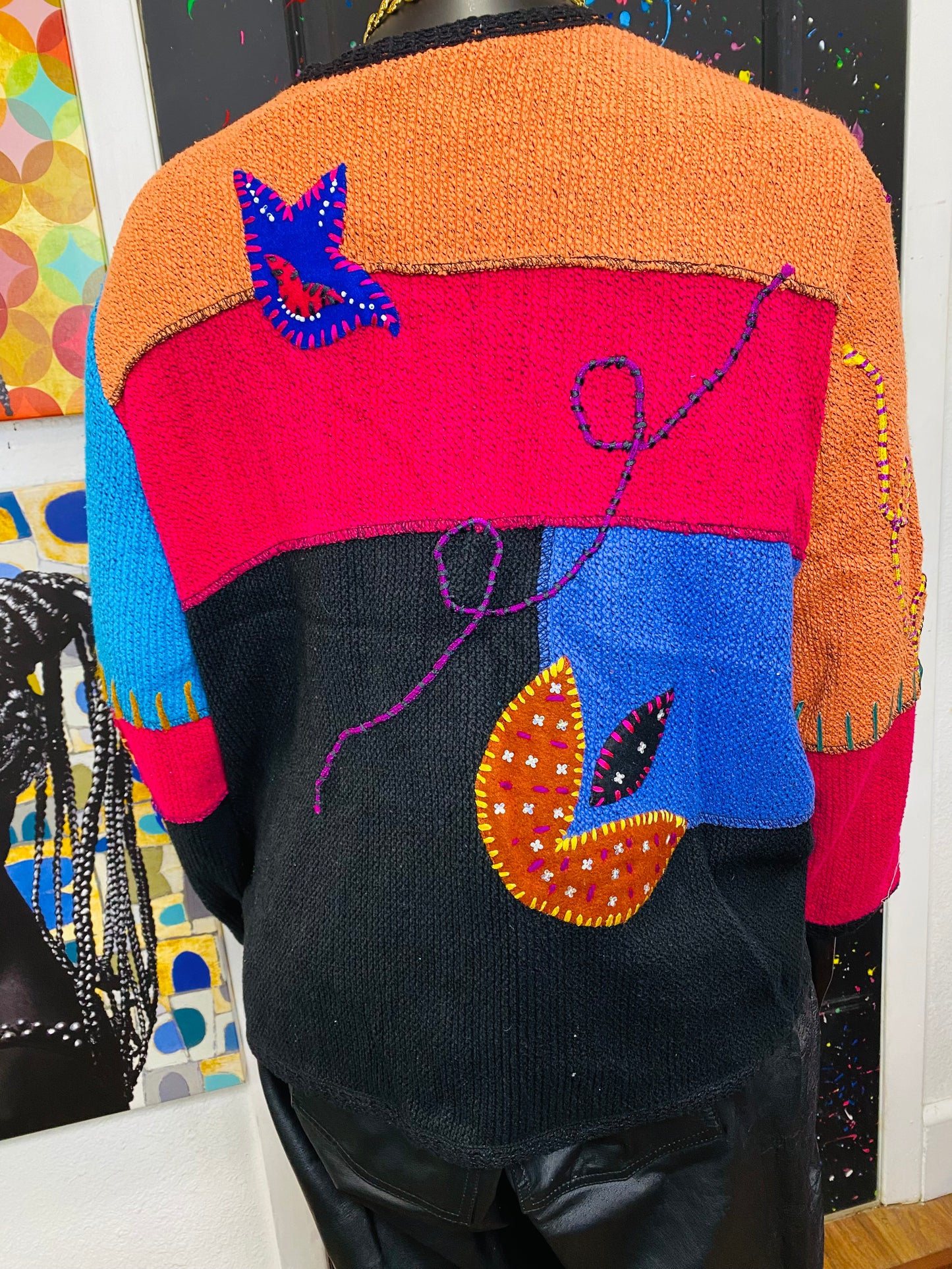Vintage Indigo Moon Sweater