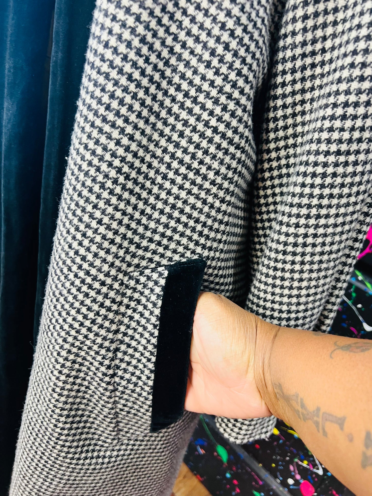 Pure Wool HoundsTooth Trench