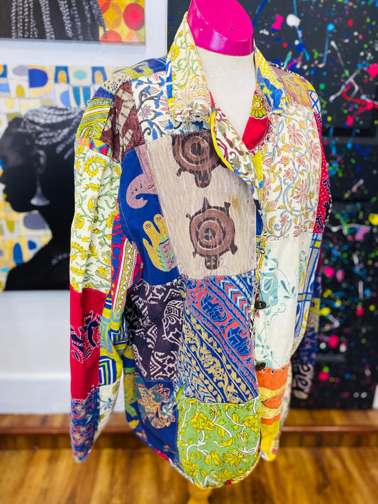 Vintage Patchwork Blazer