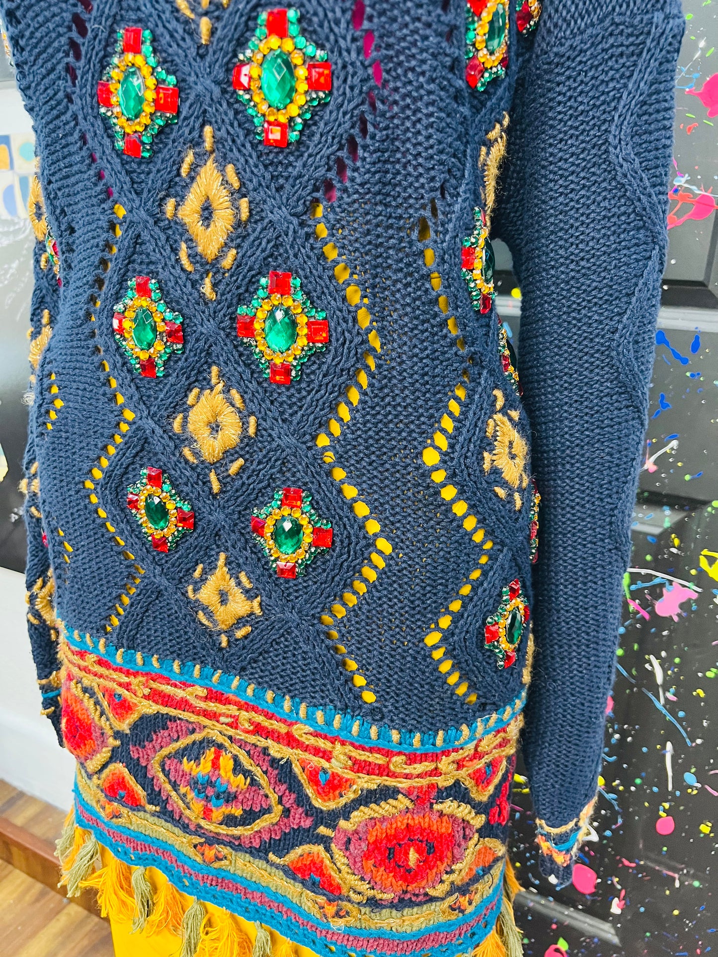 Vintage Cedars Sweater Jeweled