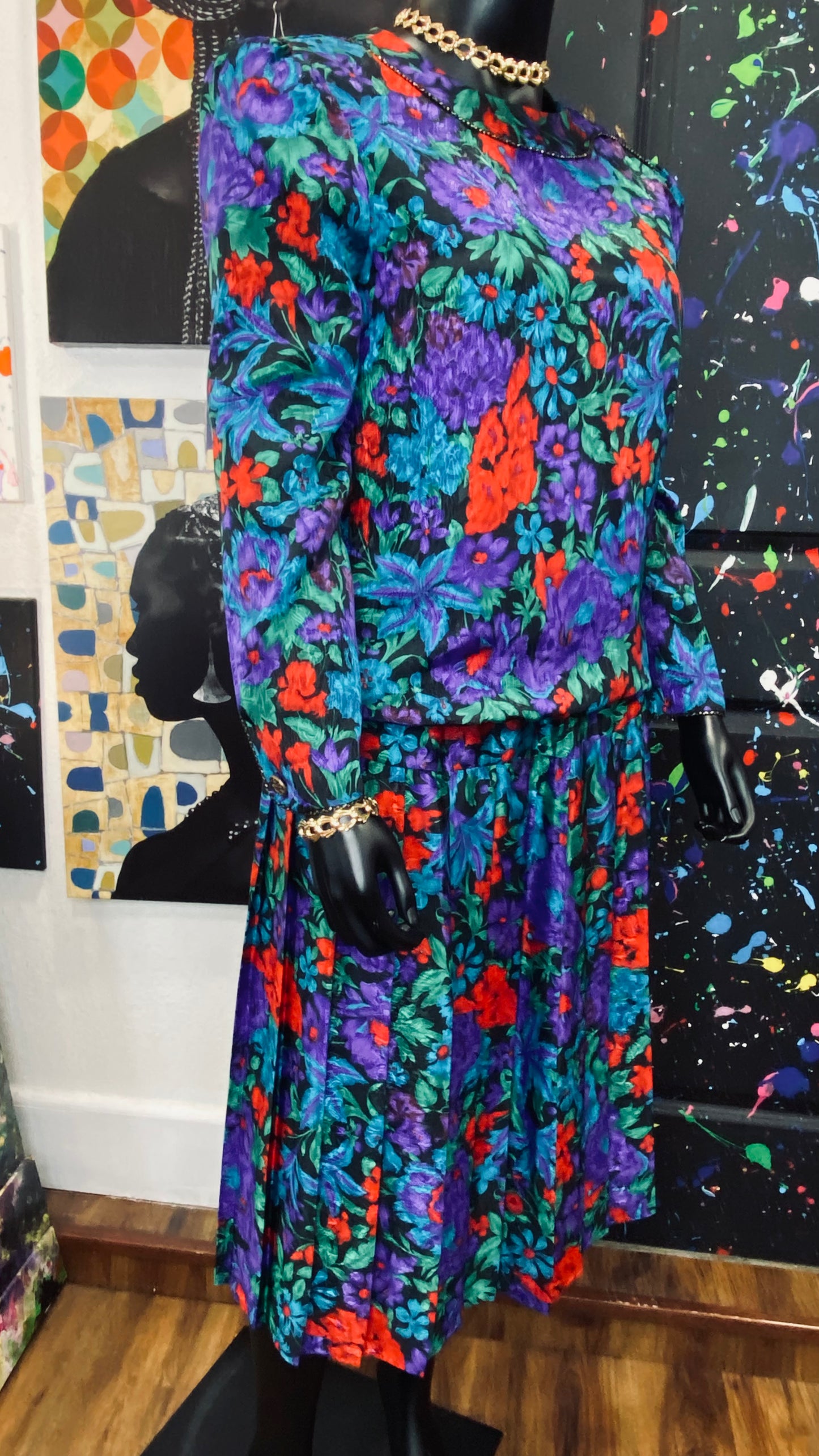 Vintage Floral Skirt Set (16)