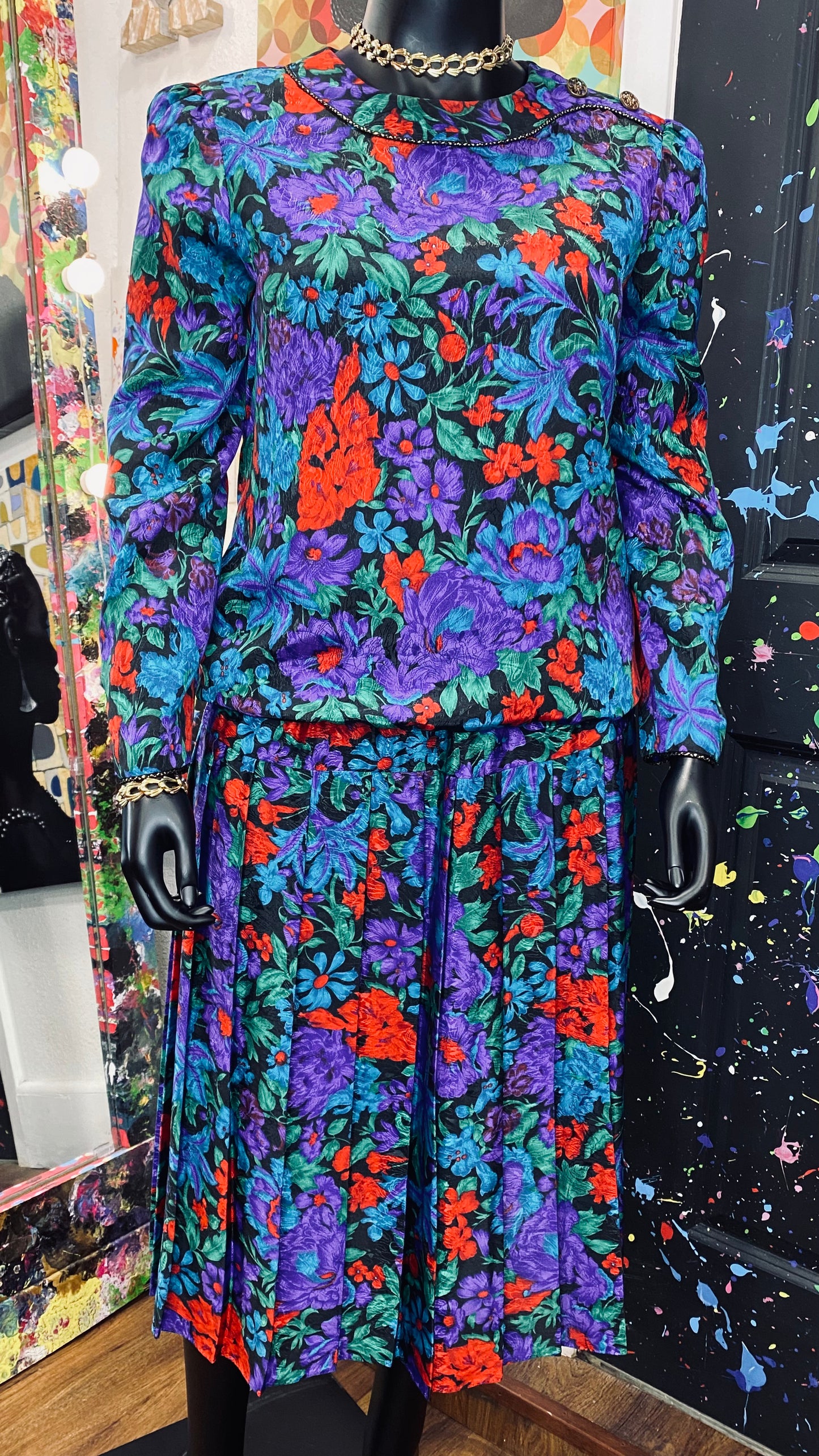 Vintage Floral Skirt Set (16)