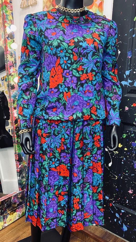 Vintage Floral Skirt Set (16)