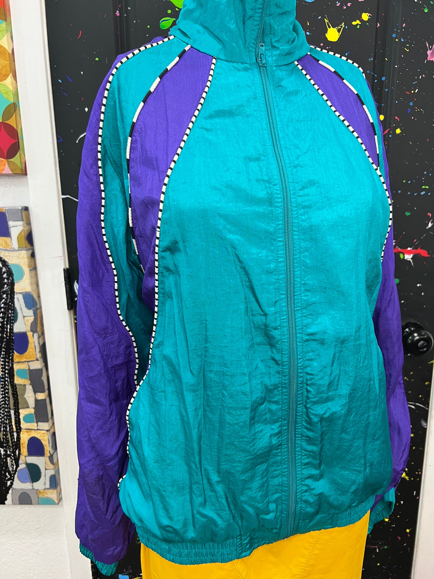 Colorblock Windbreaker Jacket