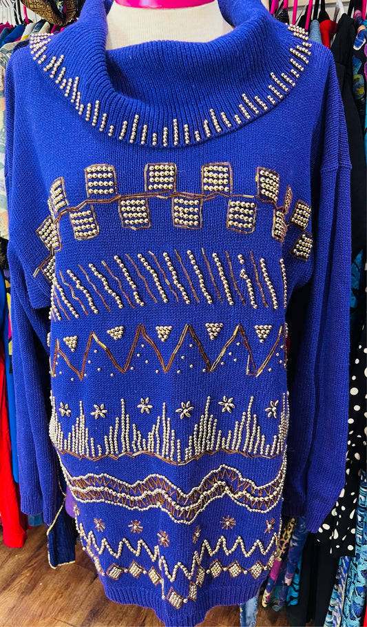 Vintage Beaded Sweater